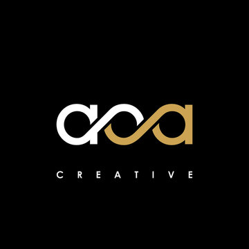 AOA Letter Initial Logo Design Template Vector Illustration