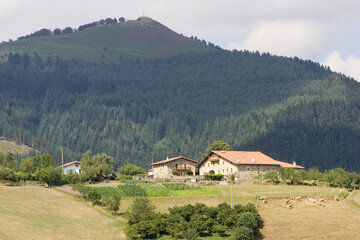 ALAVA.CASERIOS -ARQUITECTURA TRADICIONAL- EN EL VALLE DE ARAMAIO (DONDE CONFLUYEN LAS PROVINCIAS DE...