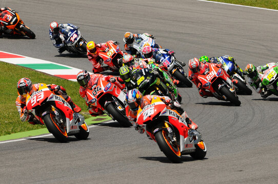 MUGELLO - ITALY, MAY 31: Spanish Honda Repsol rider Marc Marquez at 2013 TIM MotoGP of Italy on May 31, 2013