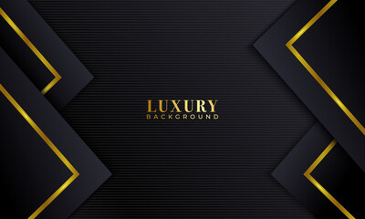 Minimalist golden luxury background template