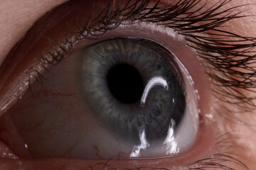close up of eye