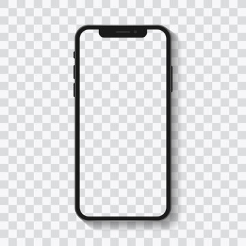 Mockup iPhone 12 screen. Vector template.