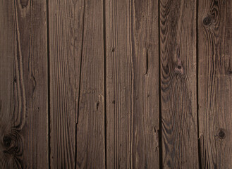 Naklejka premium Old dark textured wooden background. The surface of the old brown wood texture