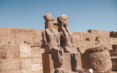 Ruins of the Egyptian Karnak Temple, the largest open-air museum in Luxor