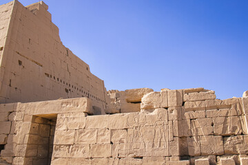 Ruins of the Egyptian Karnak Temple, the largest open-air museum in Luxor