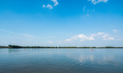 Zülpich water sports lake, bathing lake and water sports, sailing, surfing, swimming, diving