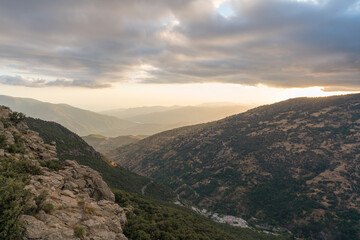 Obraz premium Mountainous landscape in Sierra Nevada in southern Spain