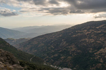 Fototapeta premium Mountainous landscape in Sierra Nevada in southern Spain