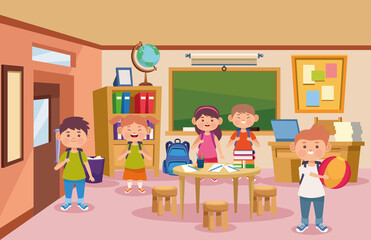 classroom and kids