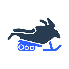 Snow mobile icon