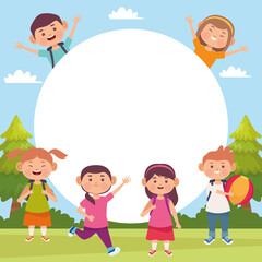 kids outdoor scene