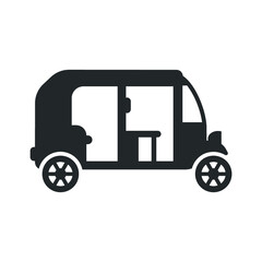 Fototapeta premium Auto rickshaw icon