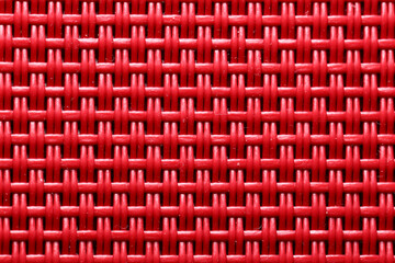 Red Wicker Basket Close up Texture