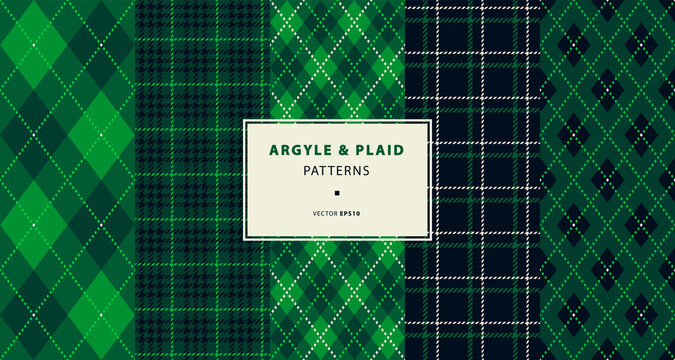 Argyle and plaid pattern collection