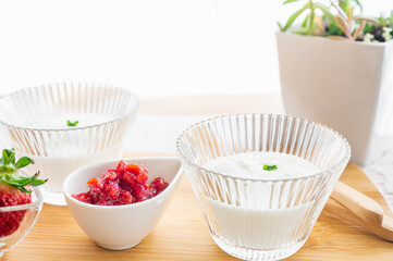 ジャムとヨーグルト