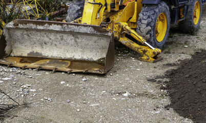 Excavator metal shovel