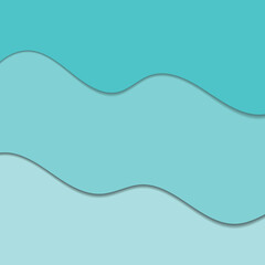 Background with waves of the sea, template for splash. Blue, brown and yellow are trendy pastel shades for summer designs.