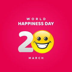 International Day Of Happiness Moment. Happy Day Celebration