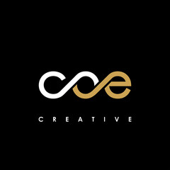 COE Letter Initial Logo Design Template Vector Illustration