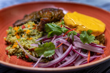 Comida peruana fusión.