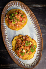 Patacones de Salmon patagonico