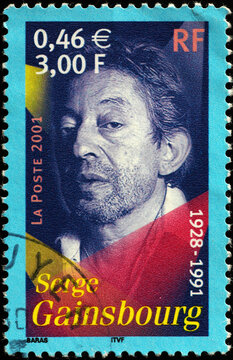 Serge Gainsbourg On French Postage Stamp