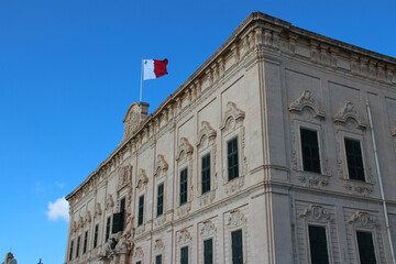 auberge de castille (castilla hostel) in valletta in malta