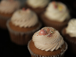Beautiful Delicious Golden Cupcakes