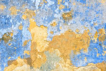 Old wall texture background, broken plaster for backdrop or wallpaper