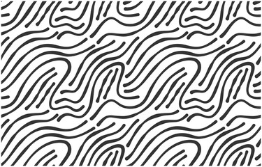 Seamless pattern with black waves. Design for backdrops with sea, rivers or water texture.