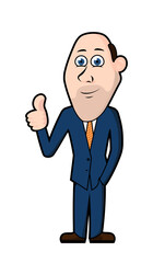 vector businessman character