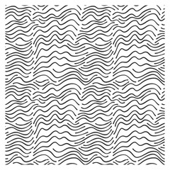 Seamless pattern with black waves. Design for backdrops with sea, rivers or water texture.