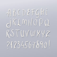Hand drawn alphabet