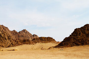 landscape in the desert