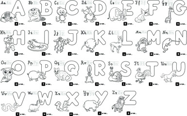 Set of Alphabet clipart