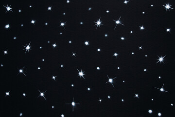 Dark wall painted with starry night