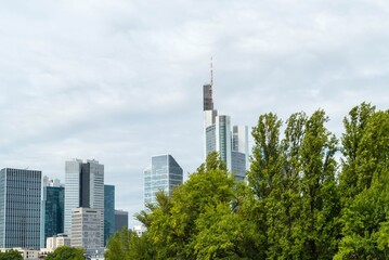 Skyline Frankfurt Fr&uuml;hling