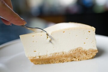New York Cheesecake glutenfrei, mit Kokosblütenzucker und Ahornsirup -zuckerfrei- 