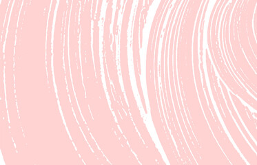 Grunge texture. Distress pink rough trace. Gorgeou