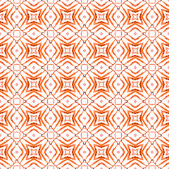 Organic tile. Orange pleasing boho chic summer