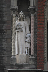 Fototapeta na wymiar statue of the capuchins church