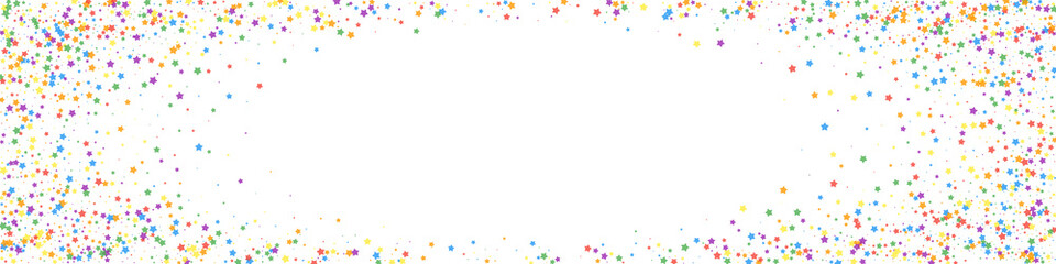 Festive terrific confetti. Celebration stars. Chil