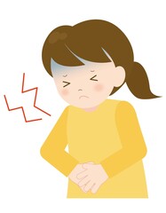 生理痛の女の子