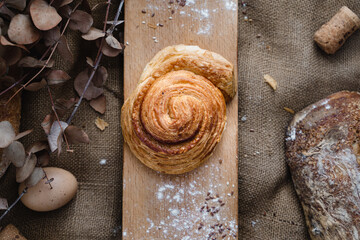 homemade bread on a table