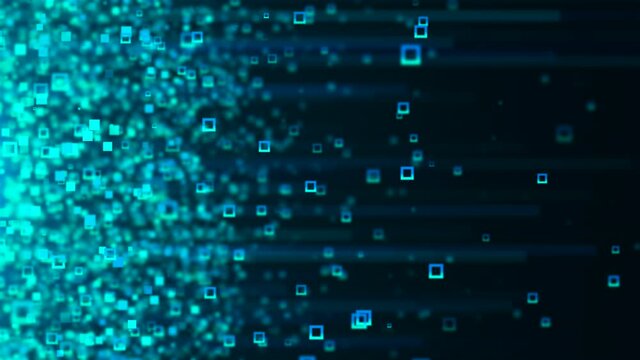 Digital backdrop with stroke particles, computer generated. 3d render streaming data