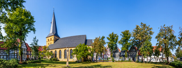 Historischer Stadtkern, Guetersloh, Nordrhein-Westfalen, Deutschland 