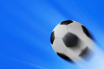 Fototapeta na wymiar football soccer in sky. isolate