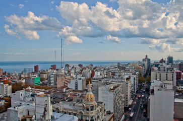 view of the city. montevideo uruguay.