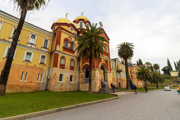 New Athos Monastery. Akhali Atoni, Abkhazia. The main monastery complex of Abkhazia