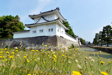 Fototapeta premium 二条城 東南隅櫓 京都市